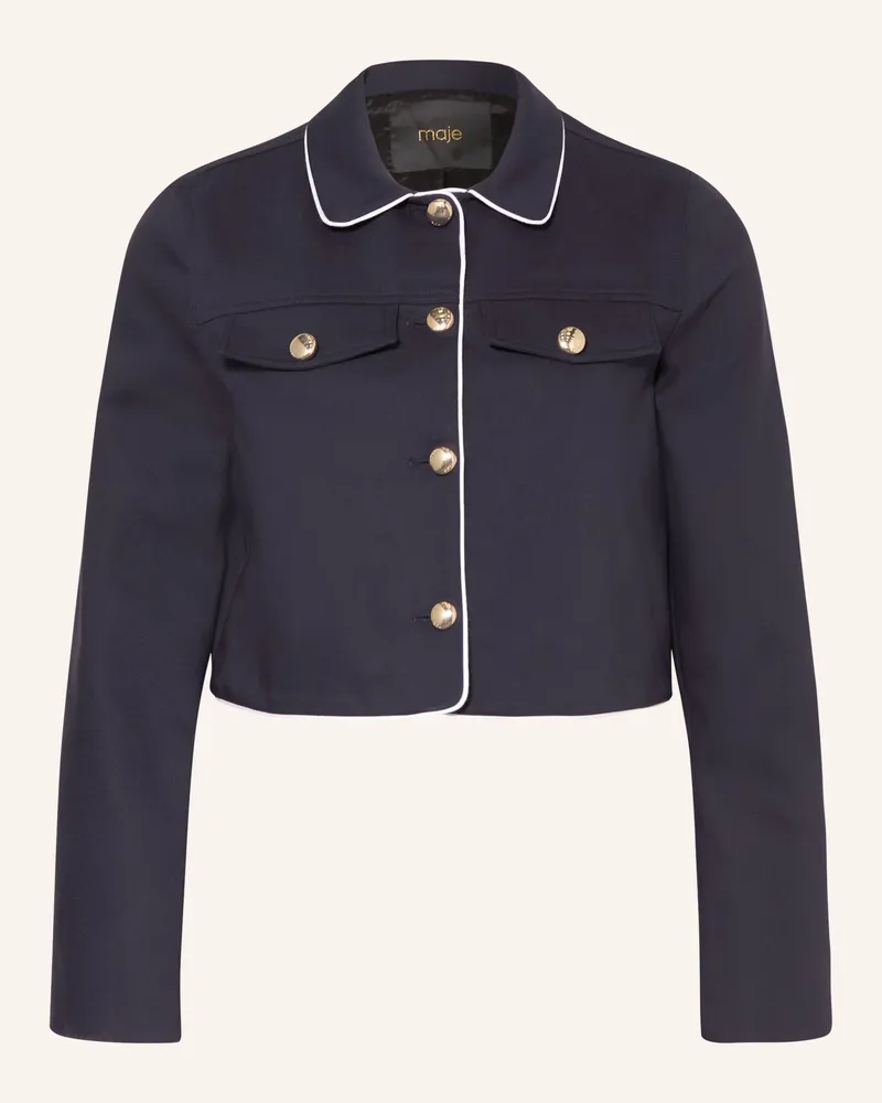 Maje Kastenjacke Dunkelblau