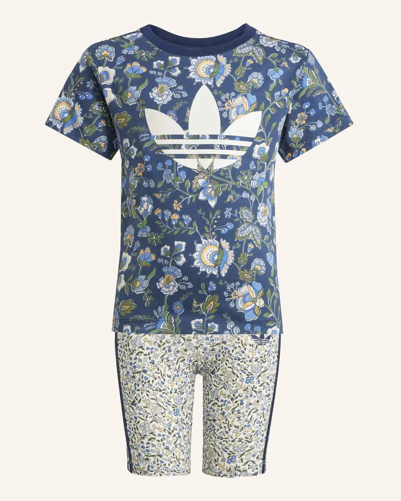 adidas ADIDAS ORIGINALS X LIBERTY LONDON KIDS T-SHIRT-SET Blau