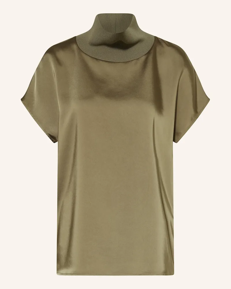MARC AUREL Blusenshirt aus Satin Khaki