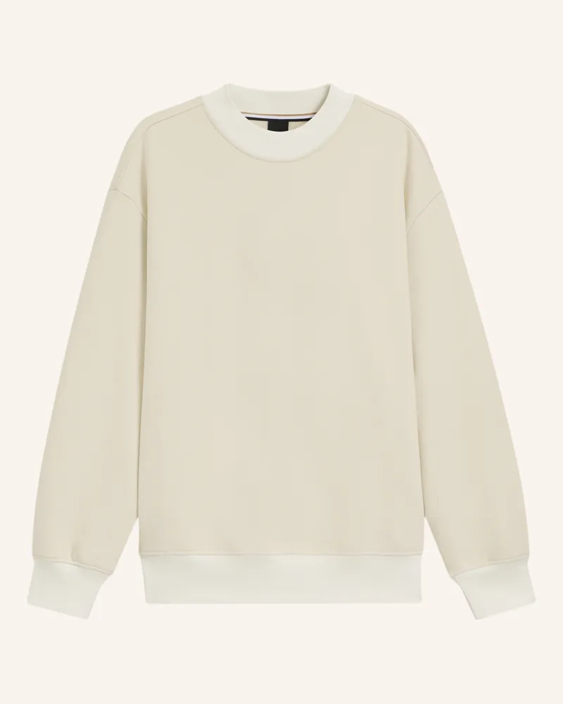 HUGO BOSS Sweatshirt C-SOLERI 102 Regular Fit Weiss