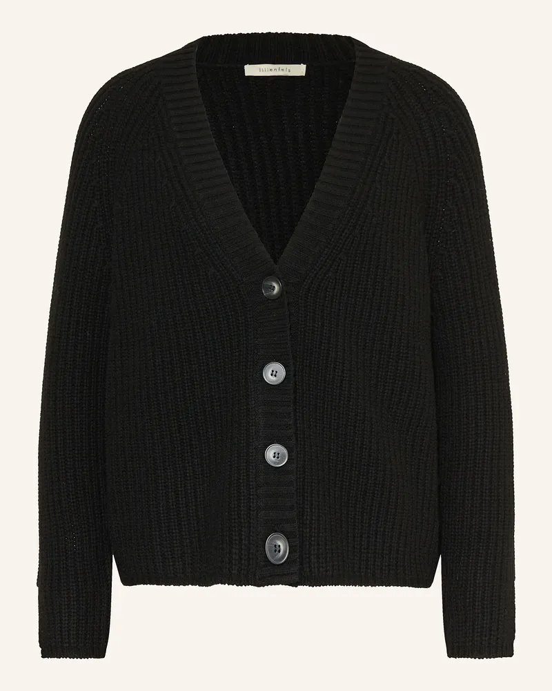 lilienfels Strickjacke Mit Cashmere schwarz Schwarz