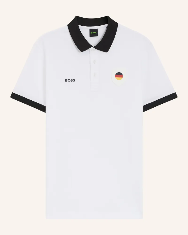 HUGO BOSS Poloshirt PL_BB BC LUX PADDY Regular Fit Weiss