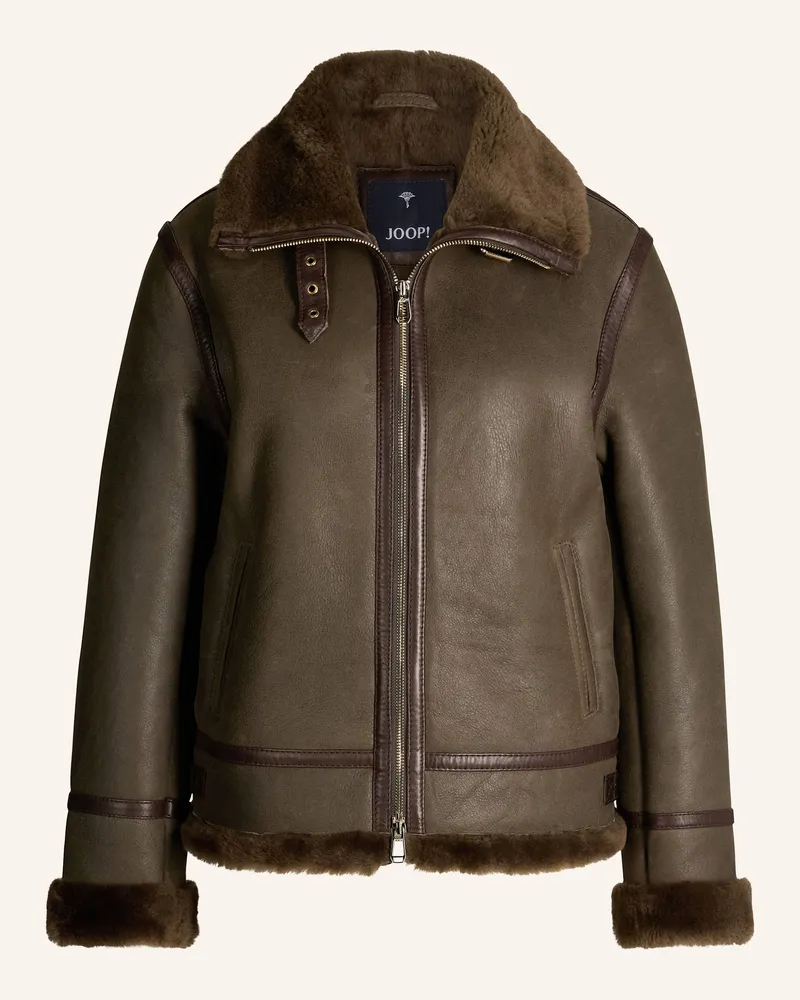 JOOP! Lammfelljacke Braun