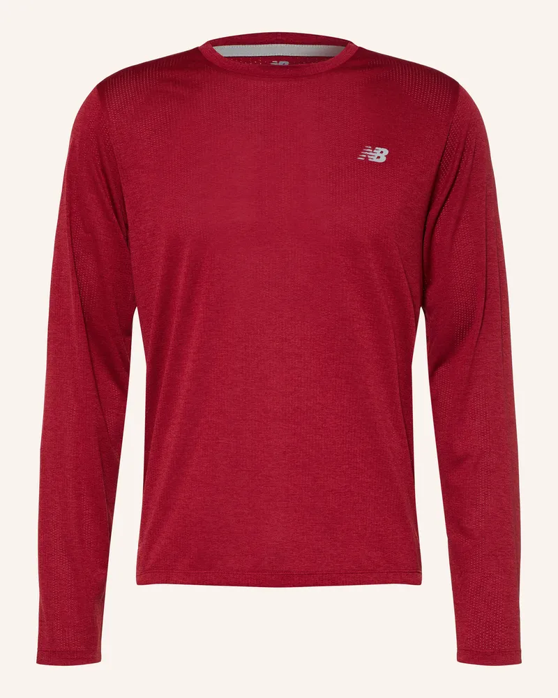 New Balance Laufshirt Athletics rot Dunkelrot