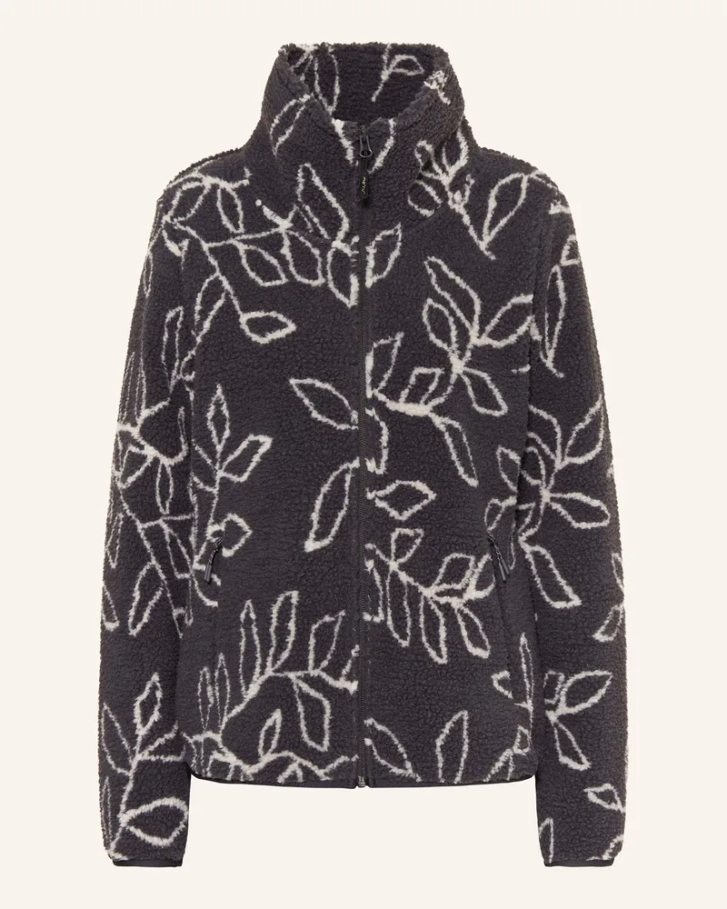 me°ru' Fleecejacke Arles grau Dunkelgrau