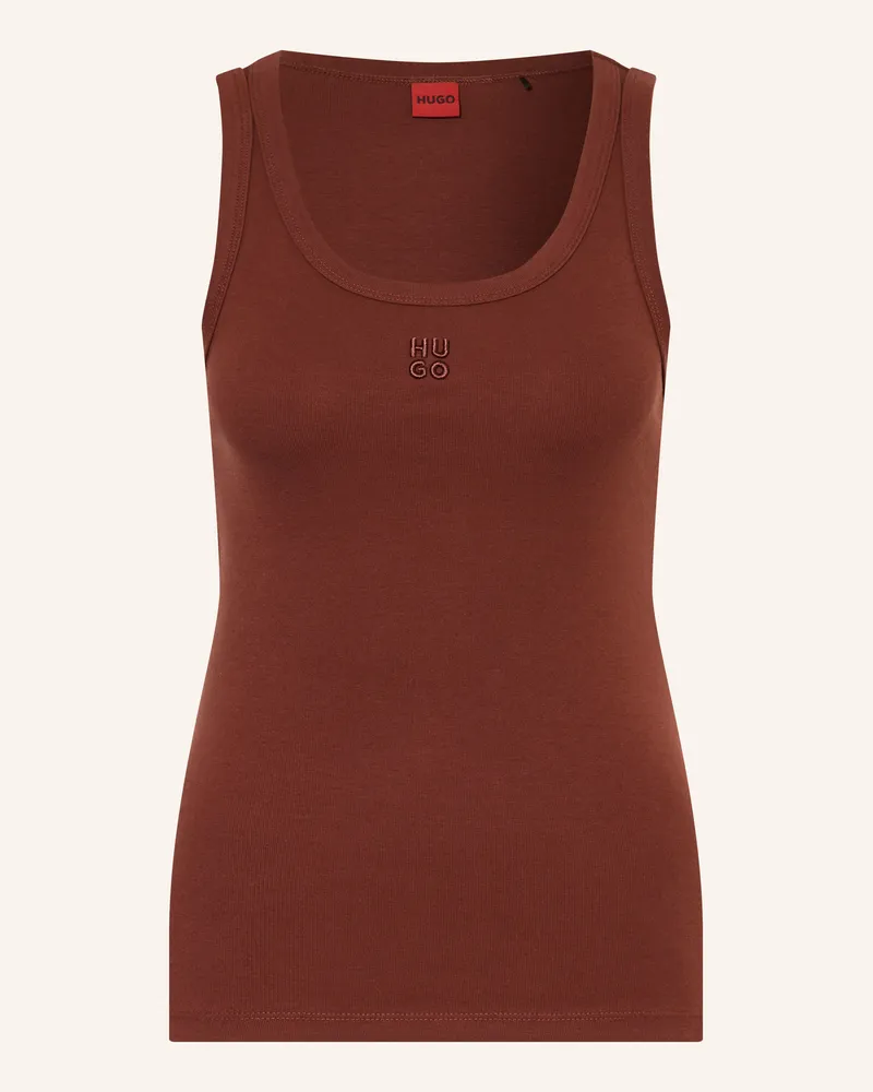 HUGO BOSS Top Datamia braun Dunkelbraun