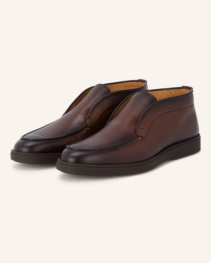 Santoni Slipper Dragon braun Braun