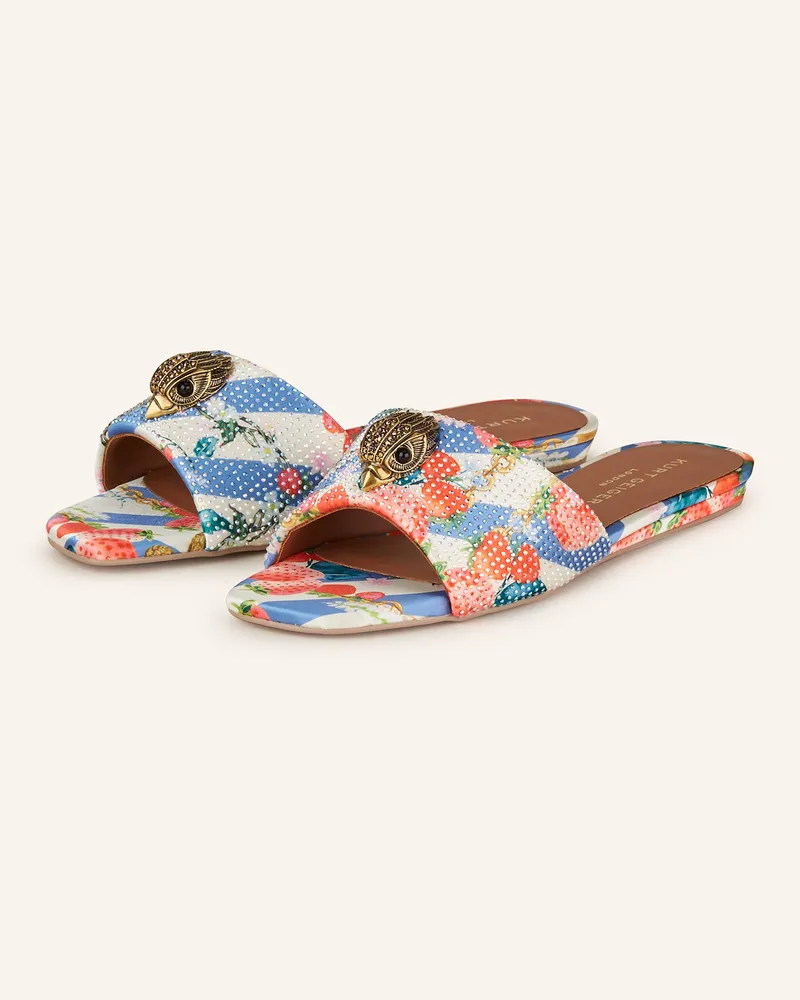 Kurt Geiger Pantoletten KENSINGTON mit Schmucksteinen Weiss