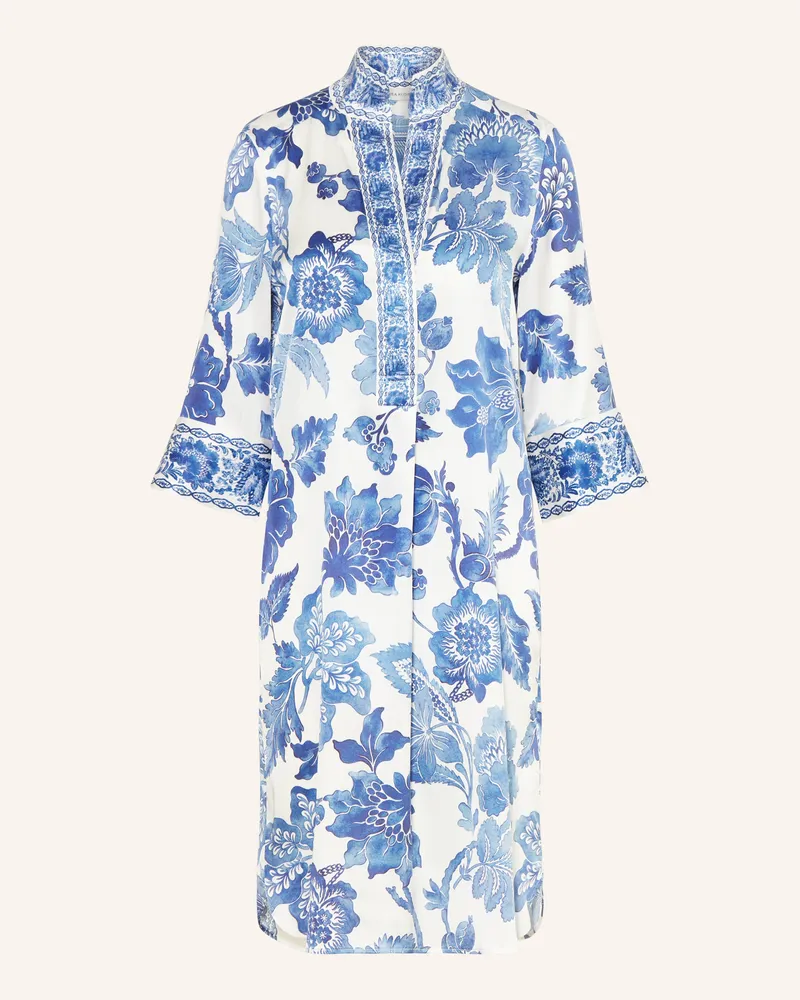 Kudibal Seidenkleid Kamillesdea Mit 3/4-Arm blau Blau