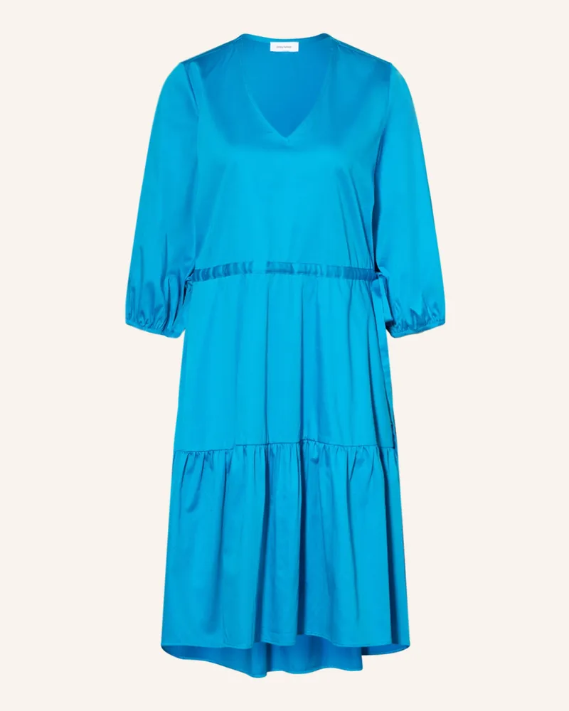 Darling Harbour Kleid mit 3/4-Arm Blau