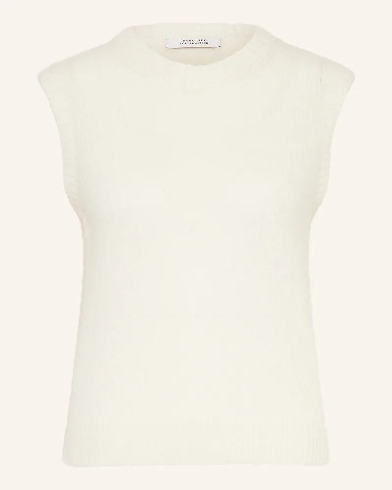 Dorothee Schumacher Stricktop LUXURY LOVE aus Cashmere Weiss