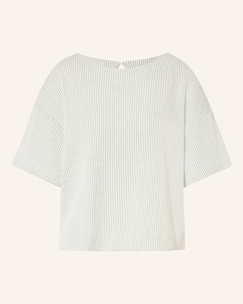 OPUS Strickshirt Gauster gruen Ecru