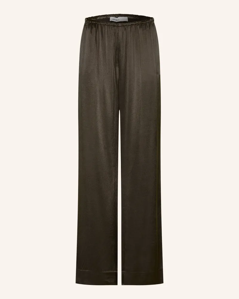 AllSaints Marlenehose Lycia Aus Satin schwarz Schwarz