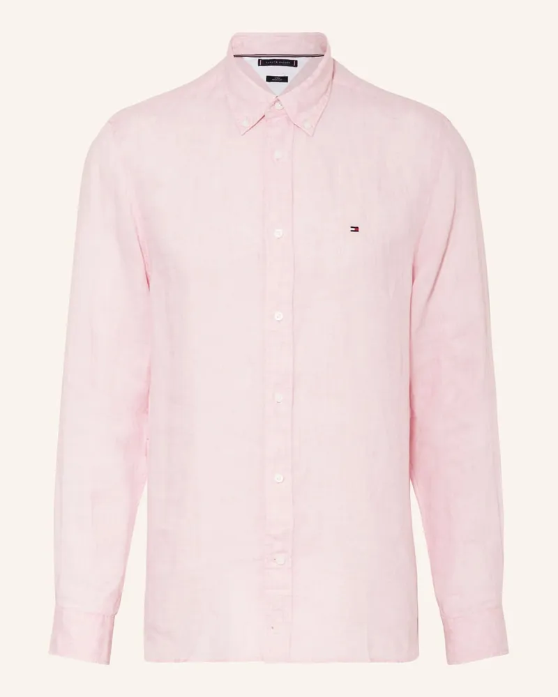 Tommy Hilfiger Leinenhemd Regular Fit Rosa