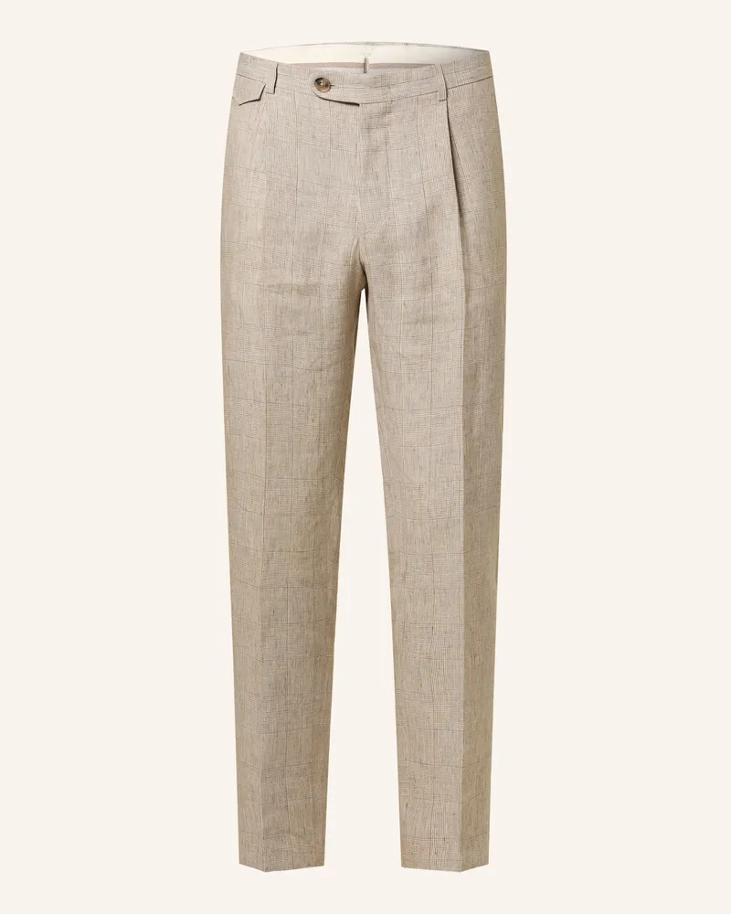 windsor. Anzughose SILVI Extra Slim Fit aus Leinen Beige
