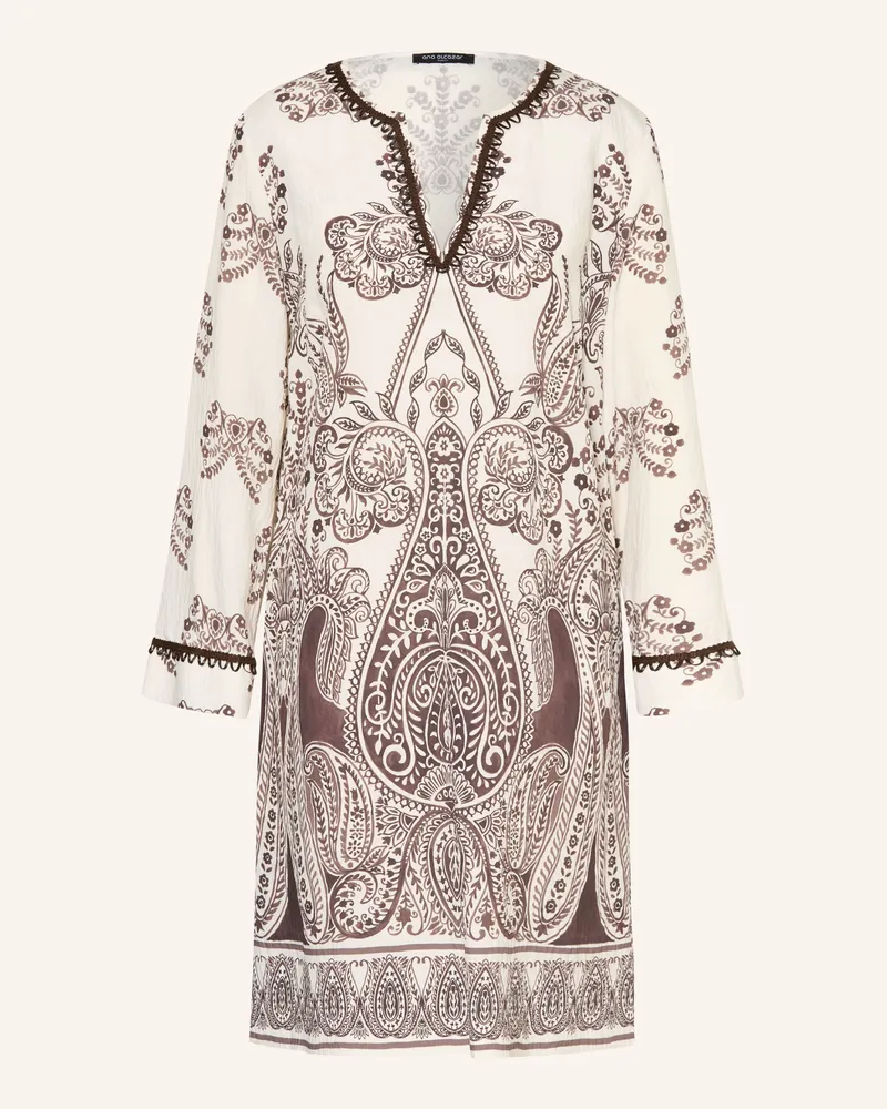 ana alcazar Kleid braun Creme