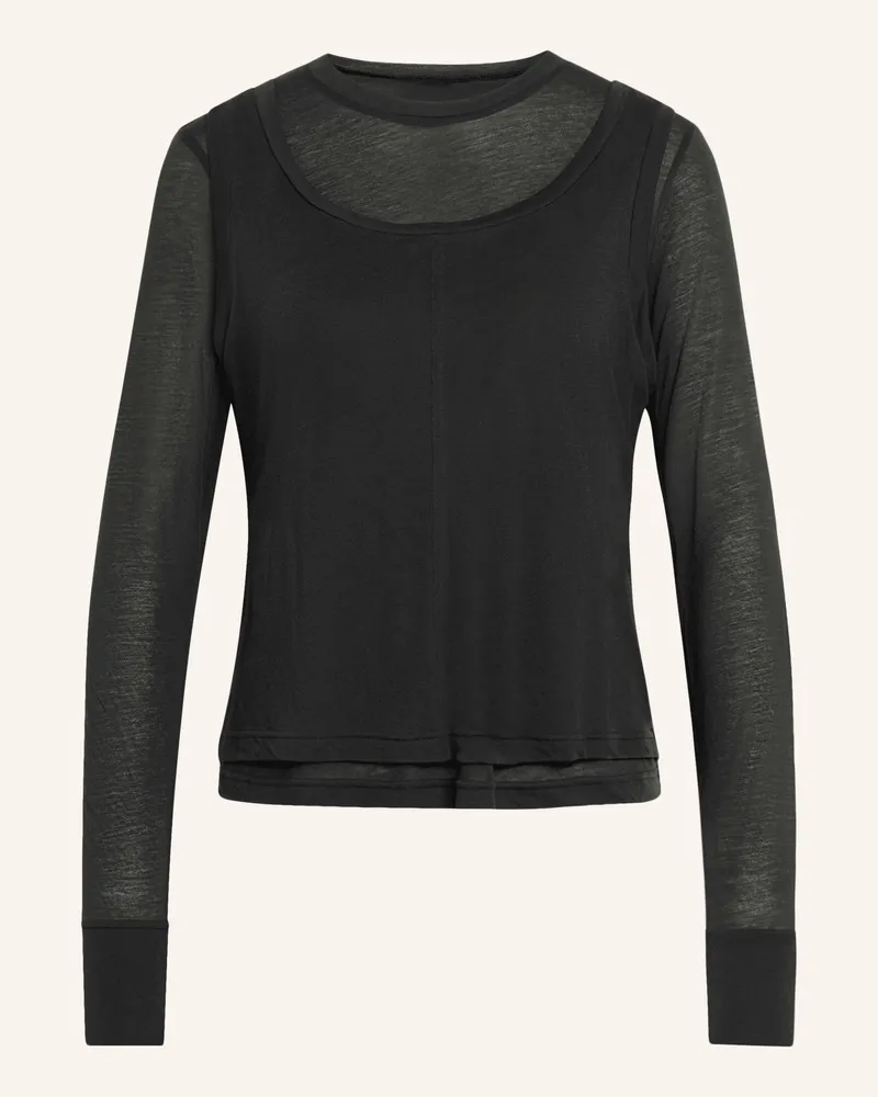 adidas Longsleeve Soft Lux schwarz Schwarz