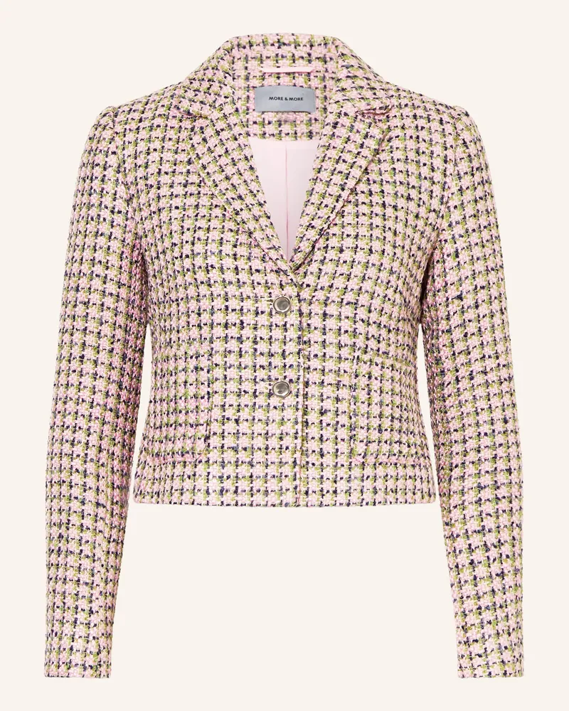 More & More Kastenjacke aus Bouclé Rosa