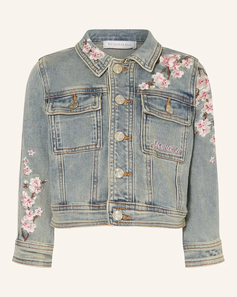 Monnalisa Jeansjacke Hellblau
