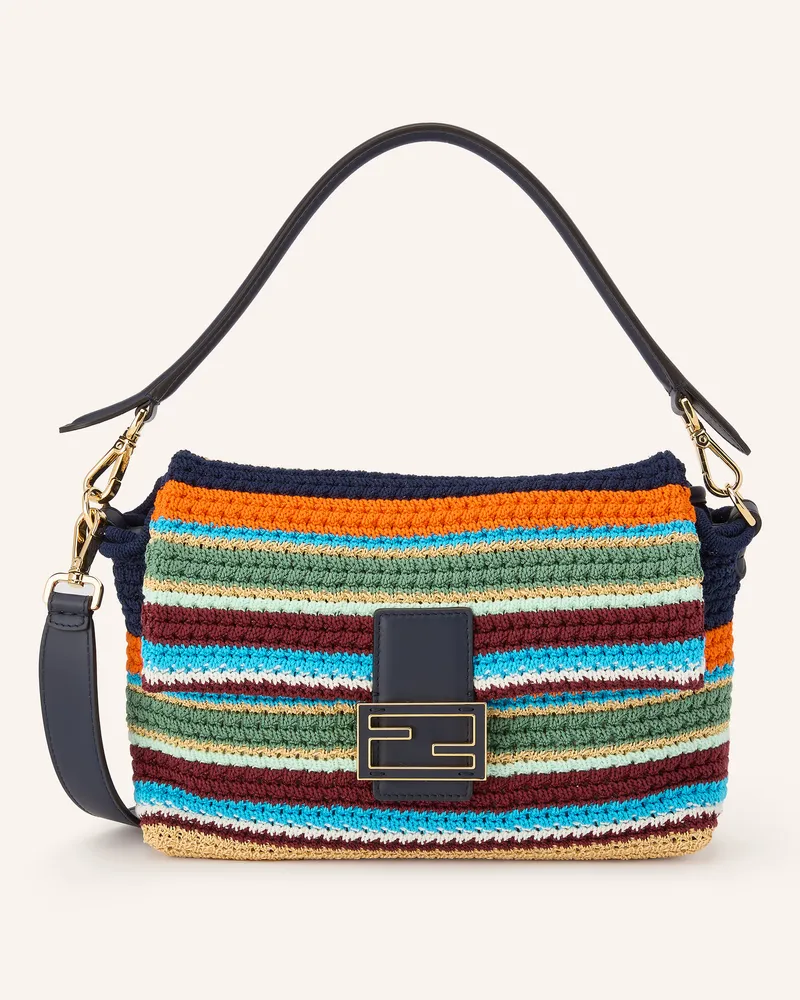 Fendi Handtasche Mamma Baguette Medium blau Dunkelblau