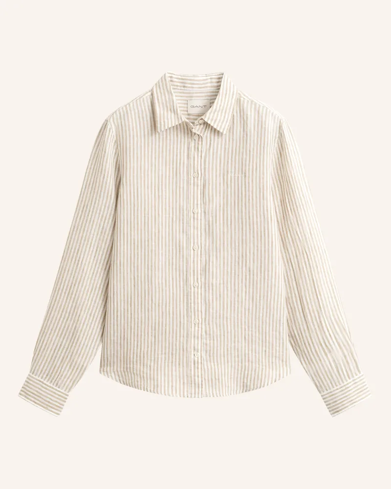 Gant Hemdbluse Aus Leinen beige Beige