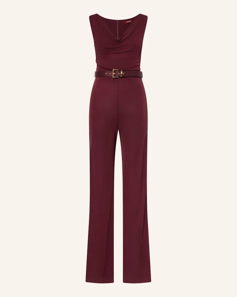 Max Mara Jumpsuit MAIELLA Dunkelrot
