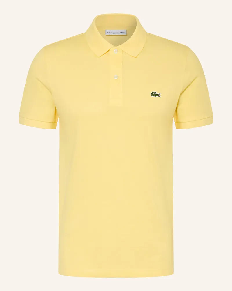 Lacoste Piqué-Poloshirt Slim Fit gelb Gelb