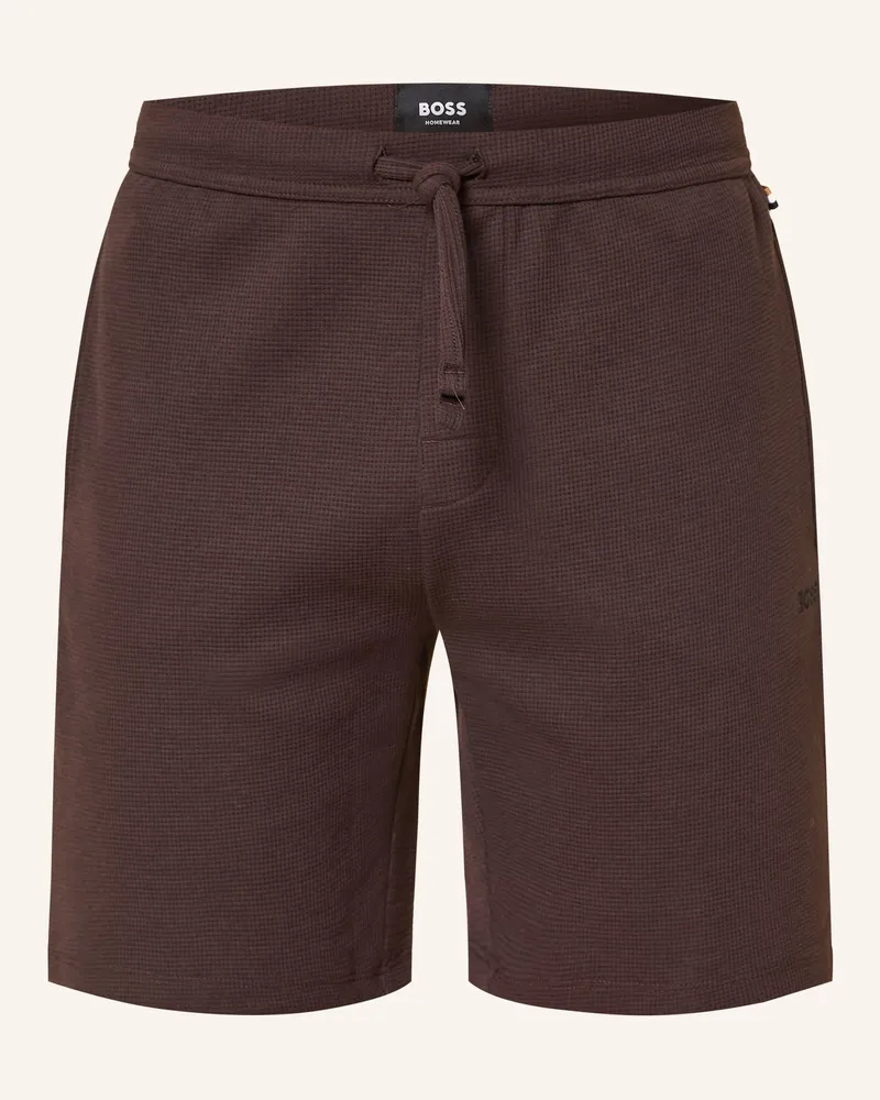 HUGO BOSS Schlafshorts Dunkelbraun