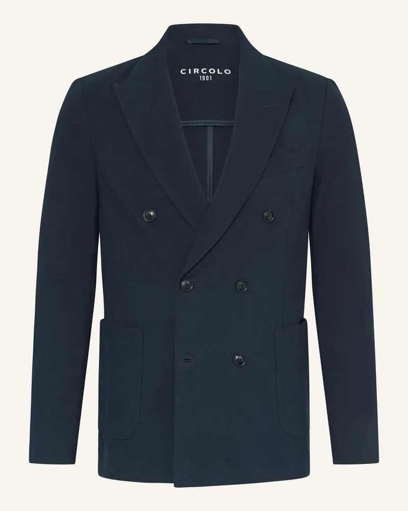 CIRCOLO 1901 Anzugsakko Slim Fit Aus Jersey blau 447