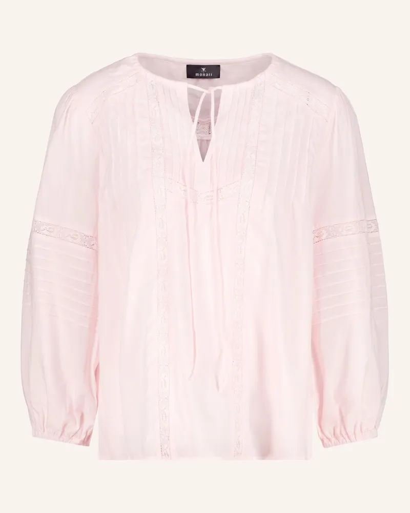 monari Blusenshirt Mit Spitze rosa Hellrosa