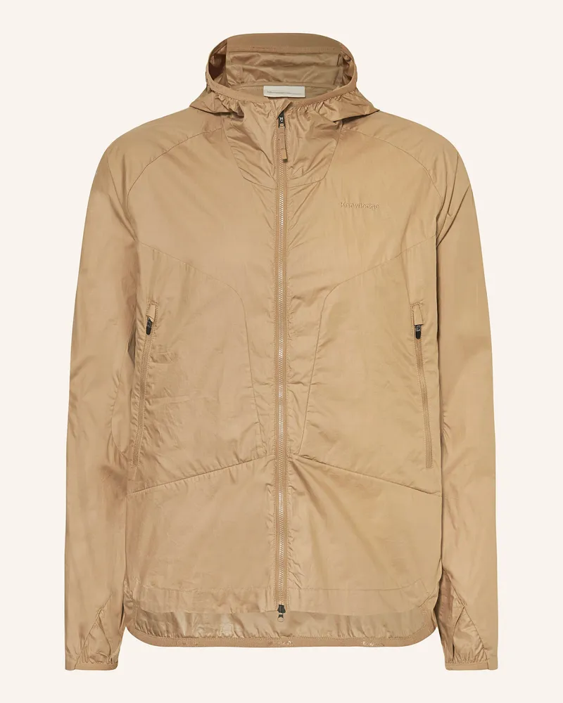 Knowledge Cotton Apparel Funktionsjacke VENT Hellbraun