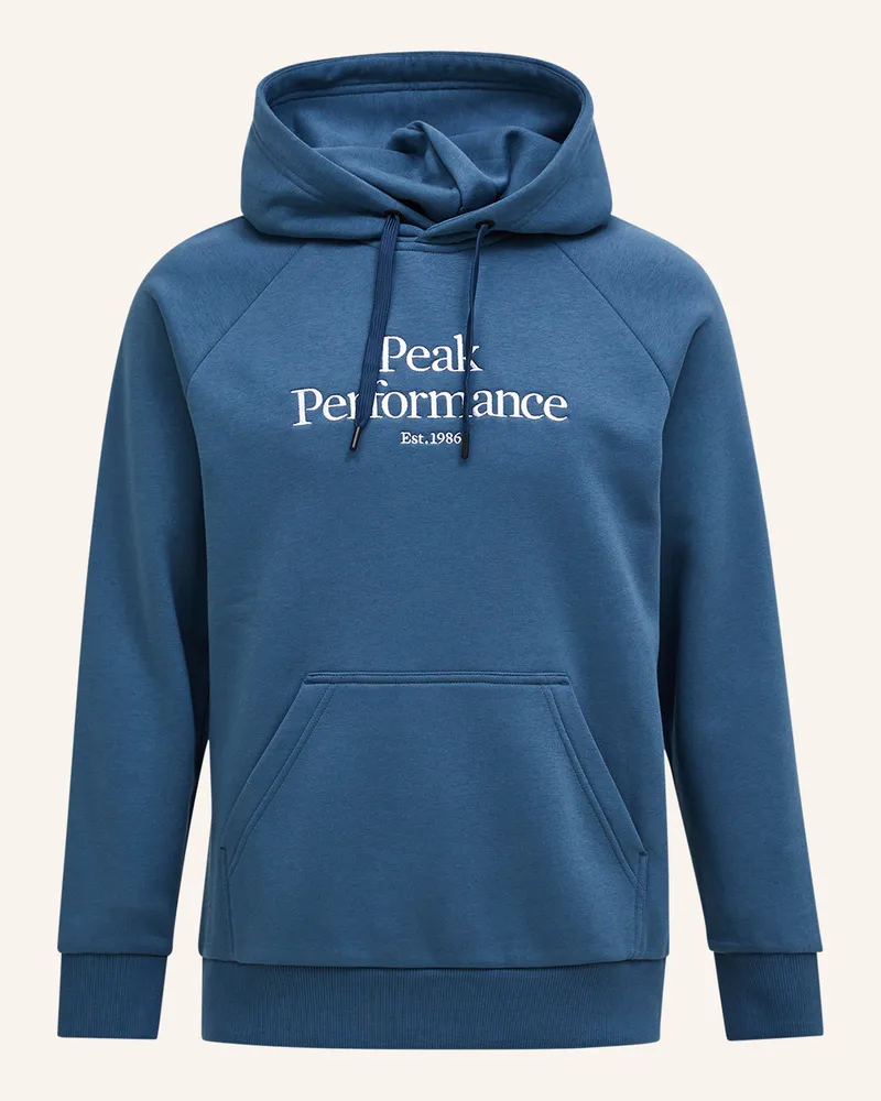 Peak Performance Kapuzensweatshirt Blau