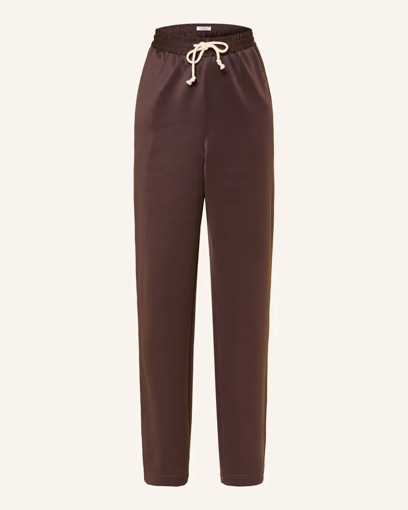 Copenhagen Track Pants mit Galonstreifen Dunkelbraun