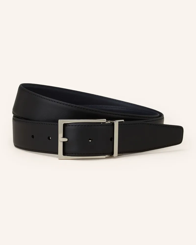 Brioni Ledergürtel Schwarz