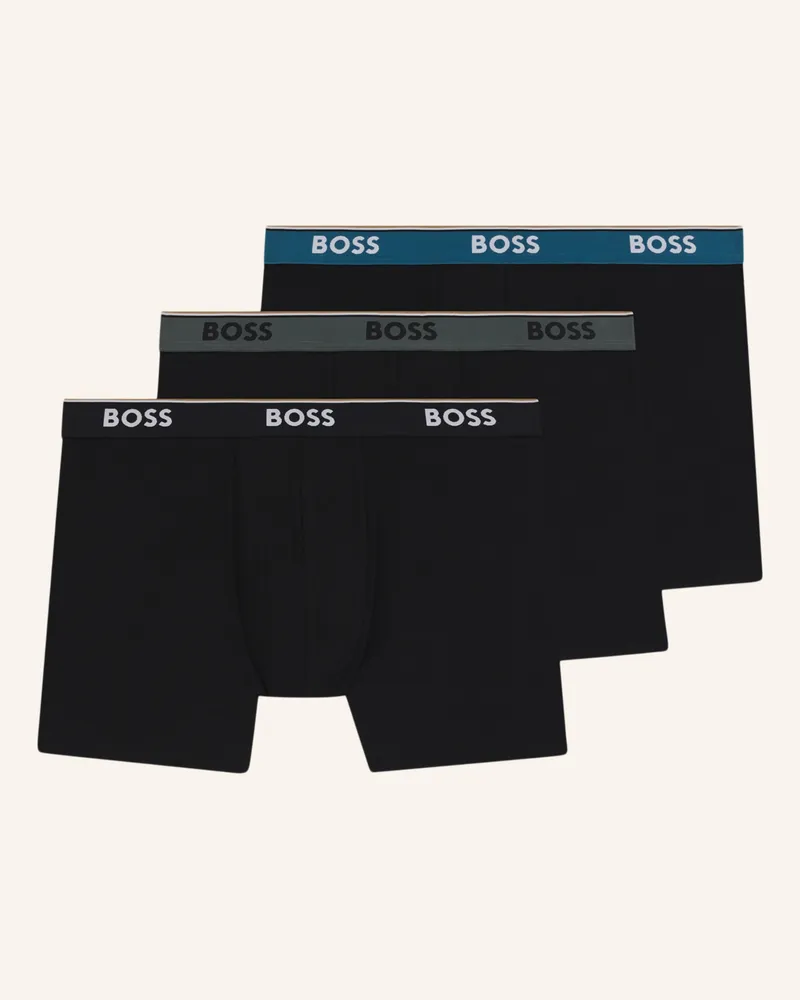 HUGO BOSS Boxershort BOXERBR 3P POWER Blau