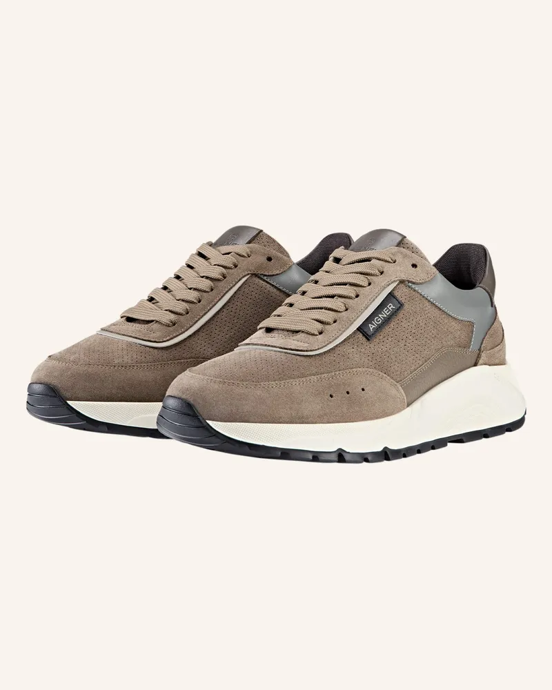 Aigner runner sneaker JUSTIN 4F Braun