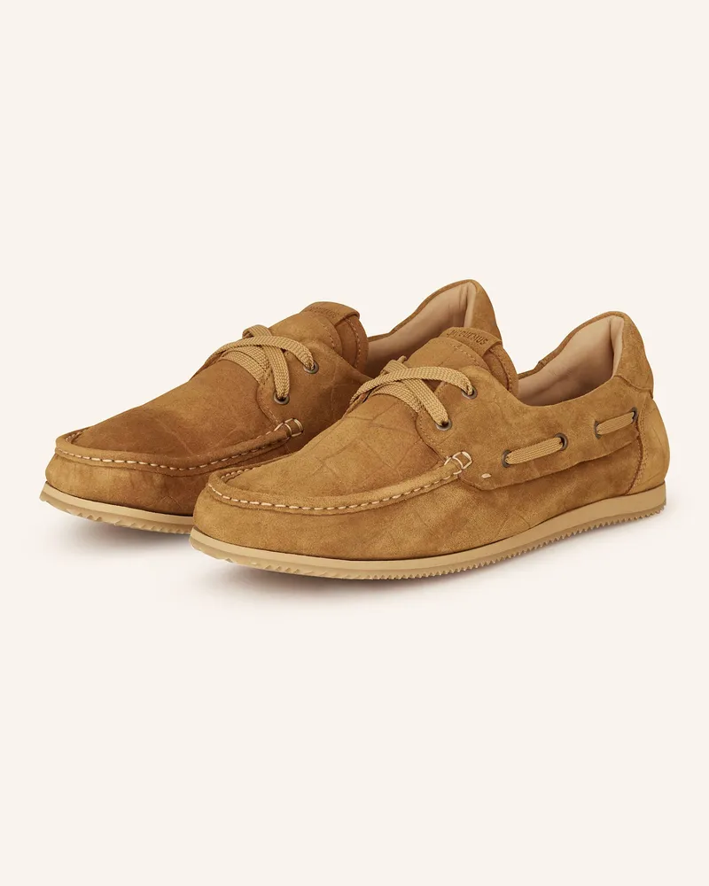 Jacquemus Bootsschuhe Les Batto braun Camel