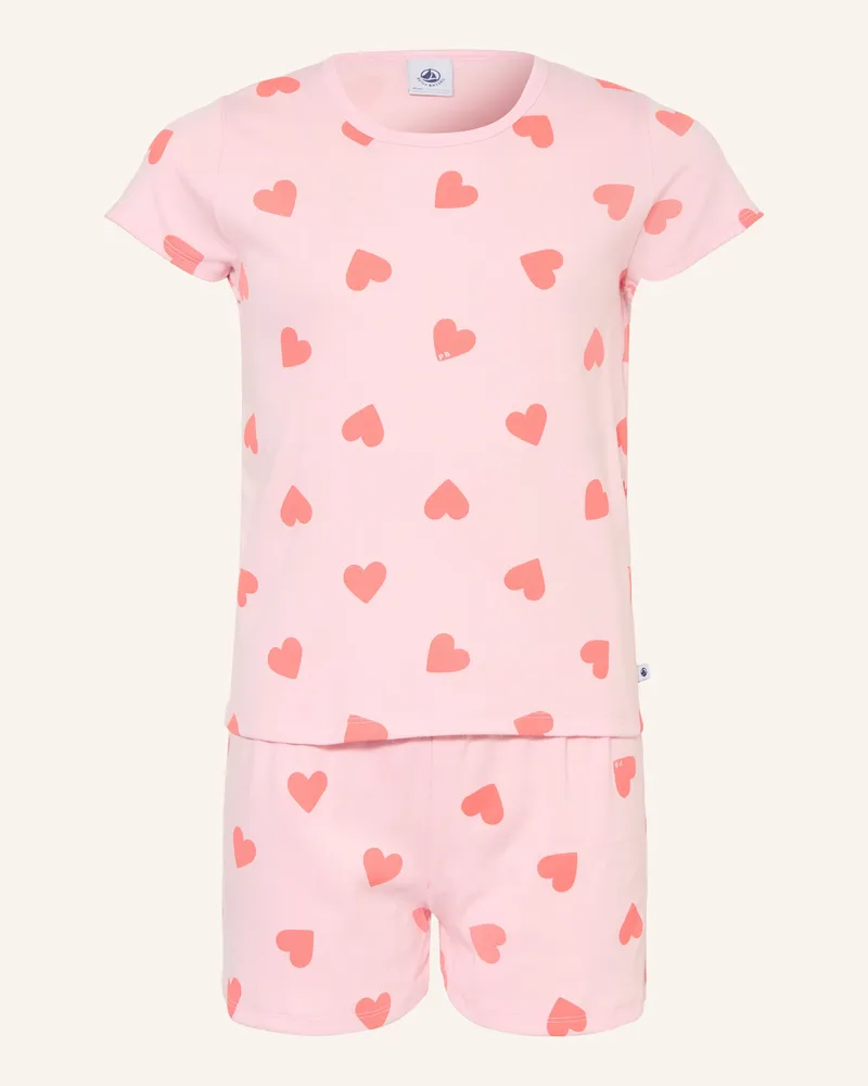 Petit Bateau Shorty-Schlafanzug Rosa