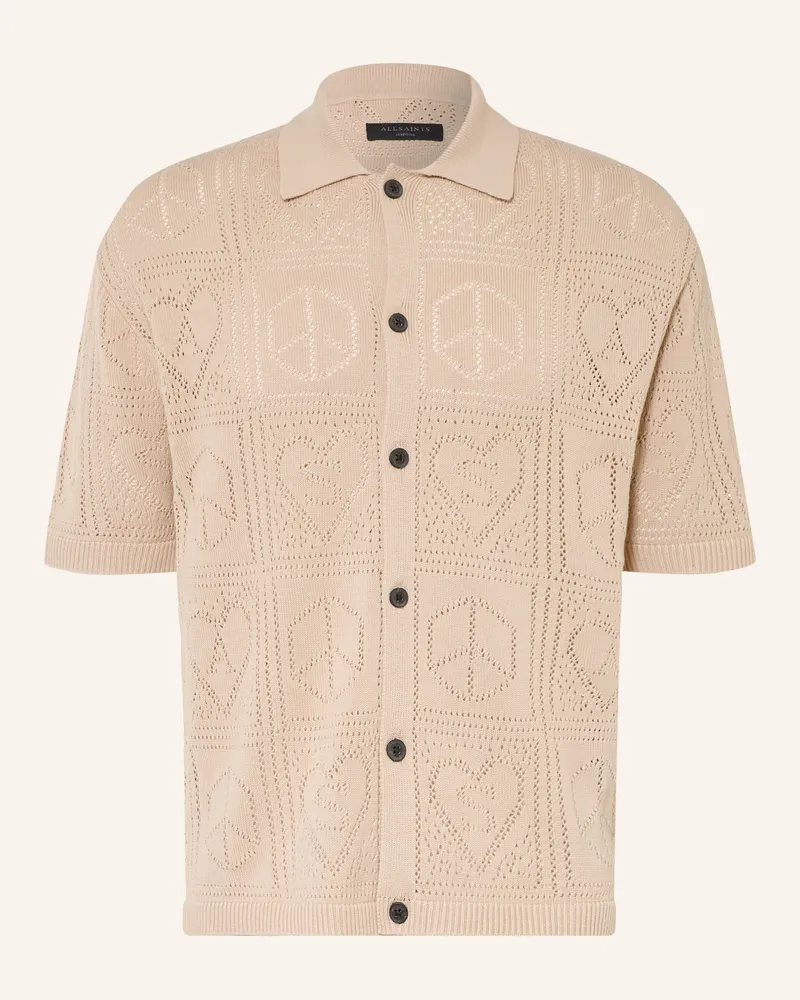 AllSaints Strickhemd Arktx Comfort Fit beige Beige