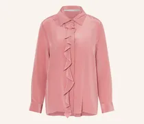 Seidenbluse mit Volants