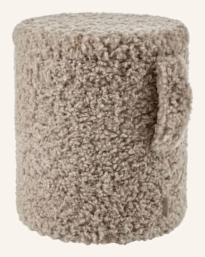 Blomus Pouf Teddy braun Taupe