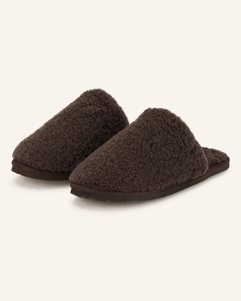 Copenhagen Hausschuhe cph881 braun Dunkelbraun