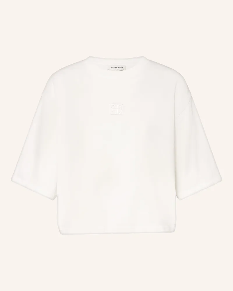 Anine Bing Cropped-Shirt MYERS Weiss