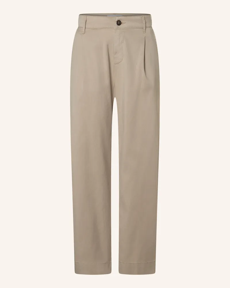 THE.NIM Hose Chino Pince Front beige Hellbraun