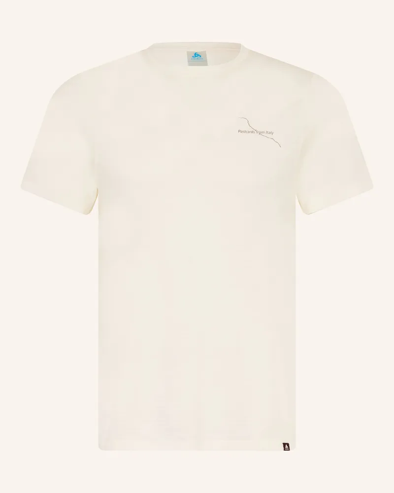 Odlo T-Shirt Postcards Aus Merinowolle beige Hellgelb