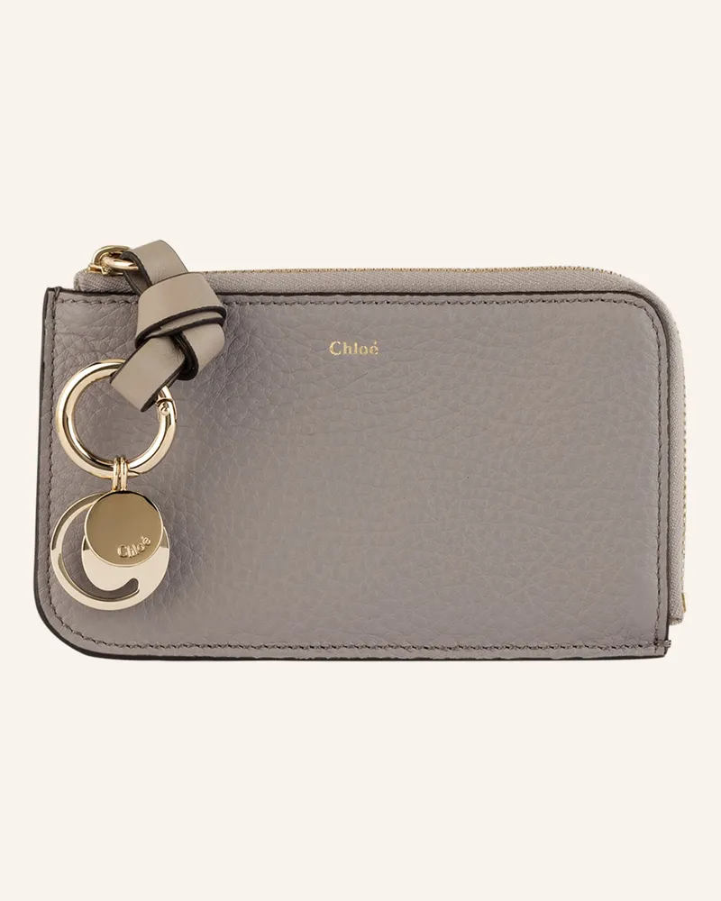 Chloé Kartenetui Alphabet grau Cashmere