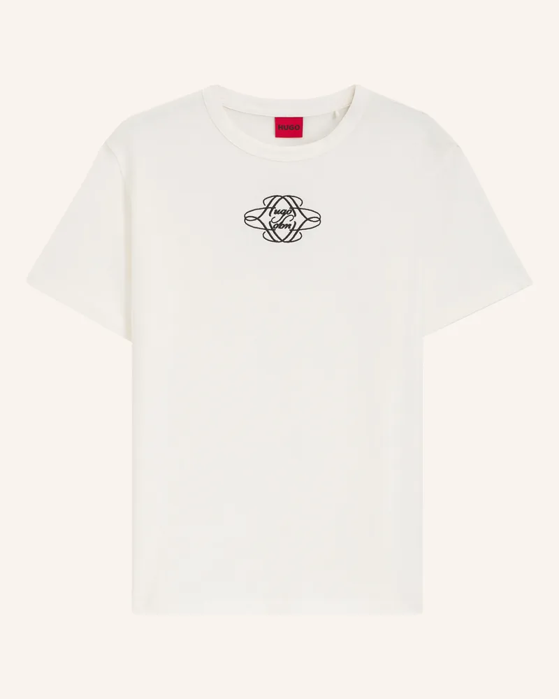 HUGO BOSS T-Shirts Damacia_8 Regular Fit weiss Weiss