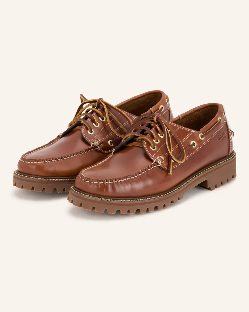 G.H. Bass & Co. Bootsschuhe Ranger Moc braun Cognac