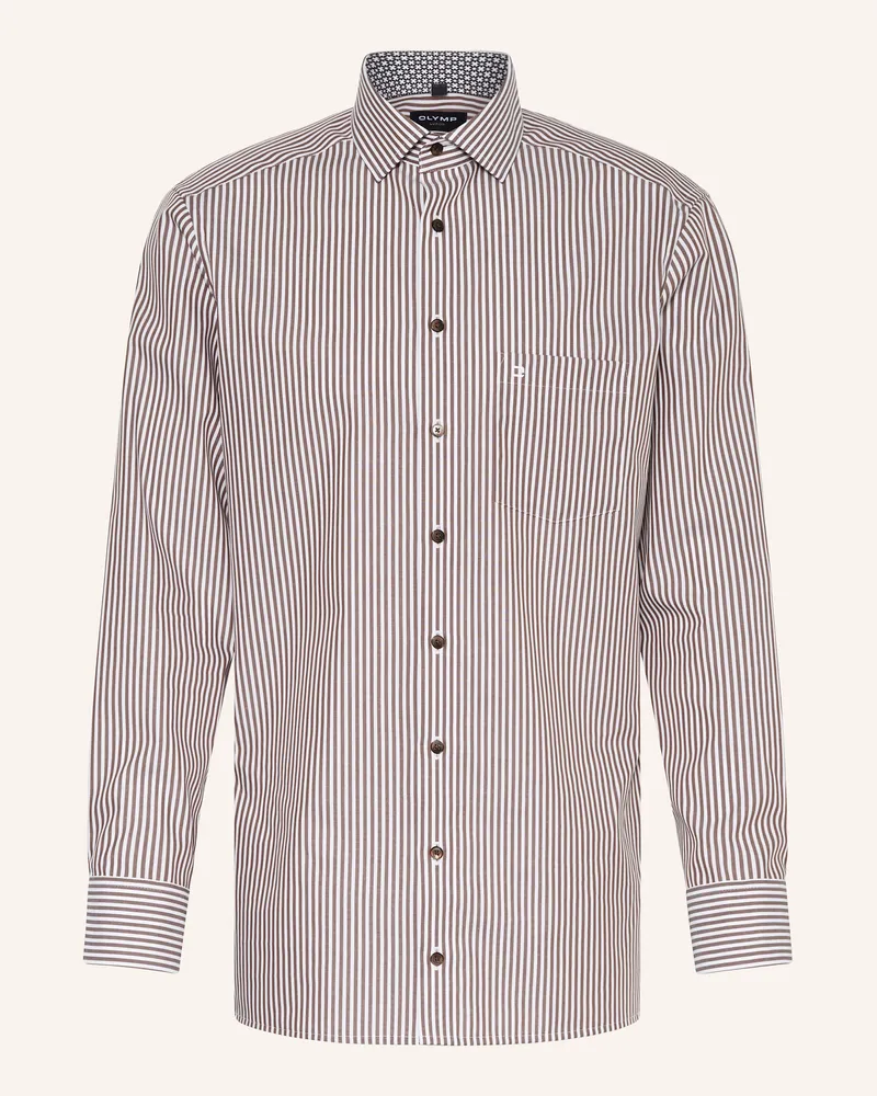 Olymp Hemd Level Five body fit Braun