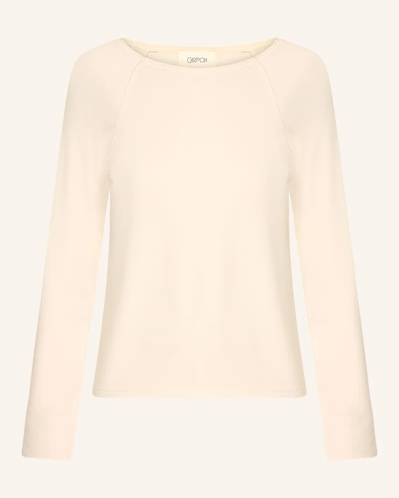 Cartoon Longsleeve weiss Creme